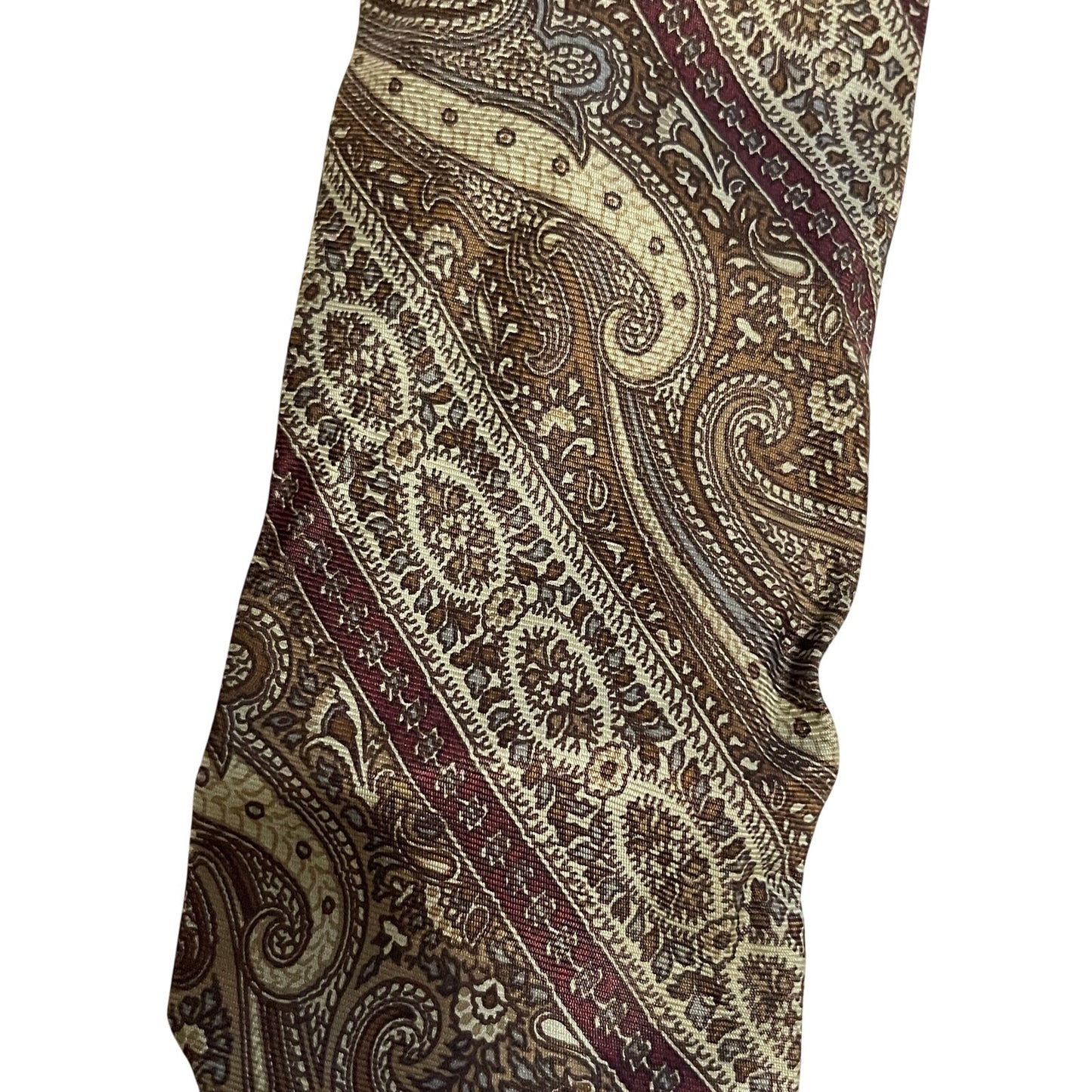 Vintage Robert Talbott Hand Sewn 100% Italian Silk Necktie Paisley Print