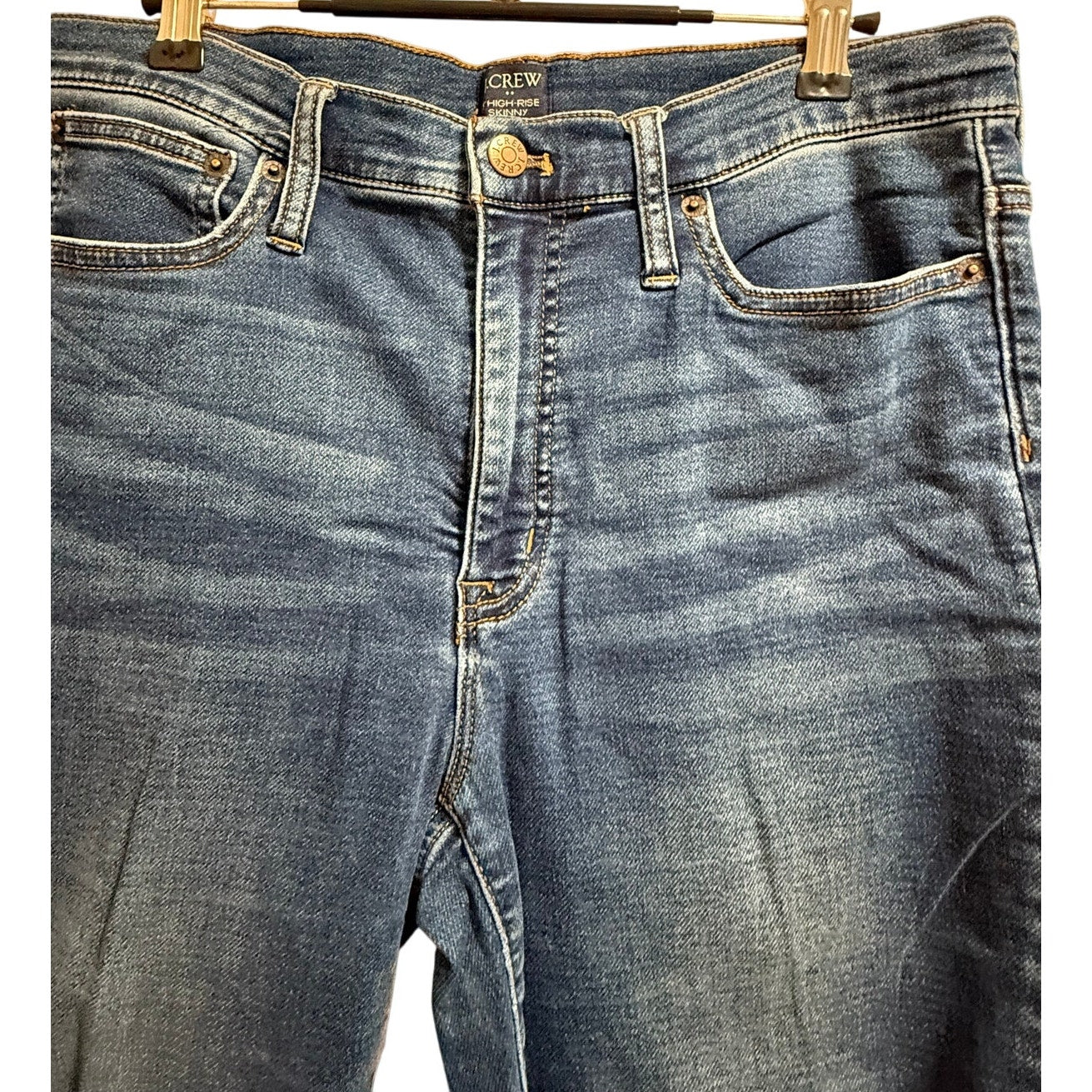 J.Crew 9" High Rise Skinny Size 30 Dark Wash Denim Jeans