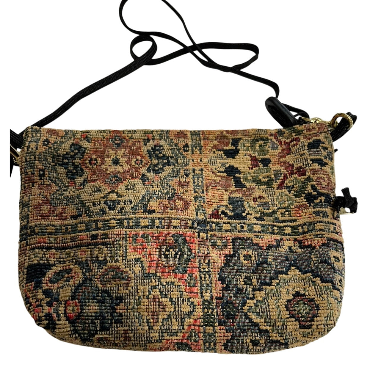 Vintage Carpet Bag Purse - Shoulder - Crossbody - Zipper Closure
