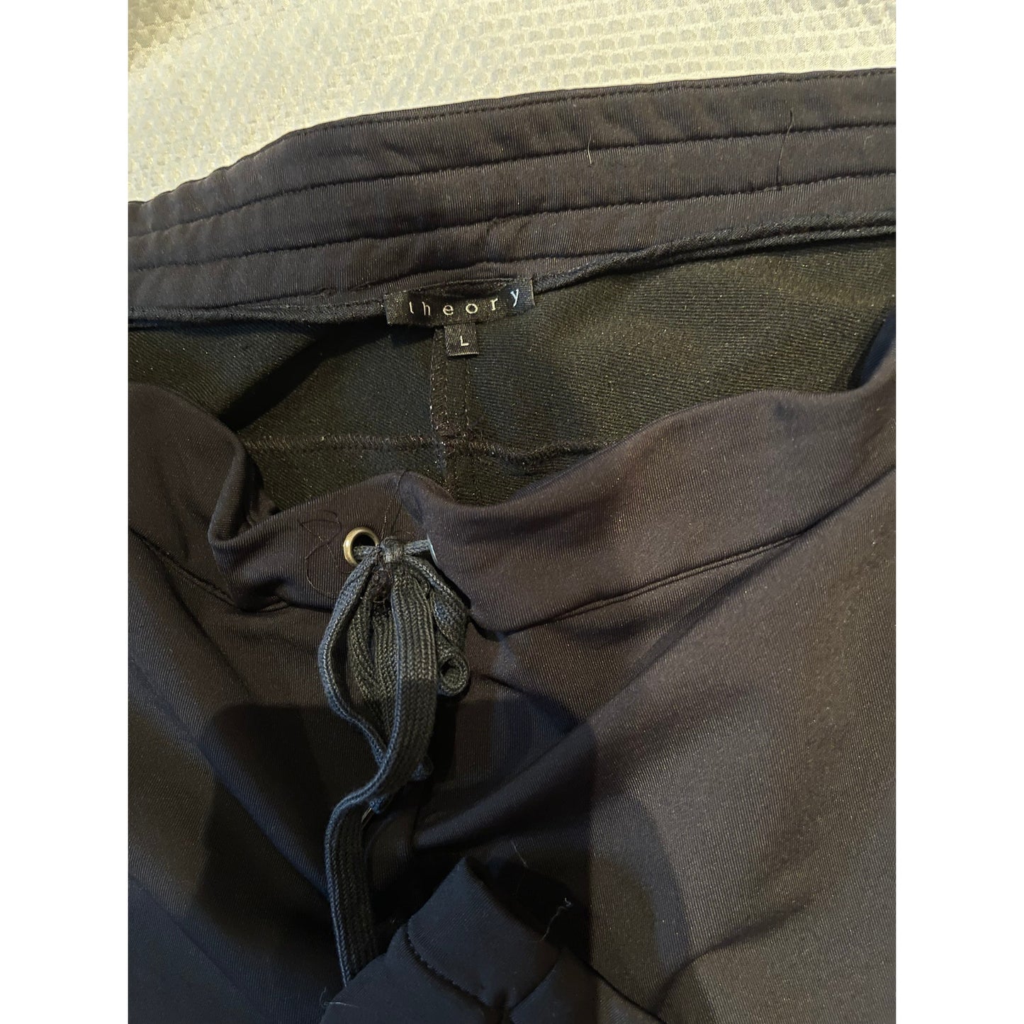 Theory Black Women's Size Large Cargo Drawstring Sweatpants