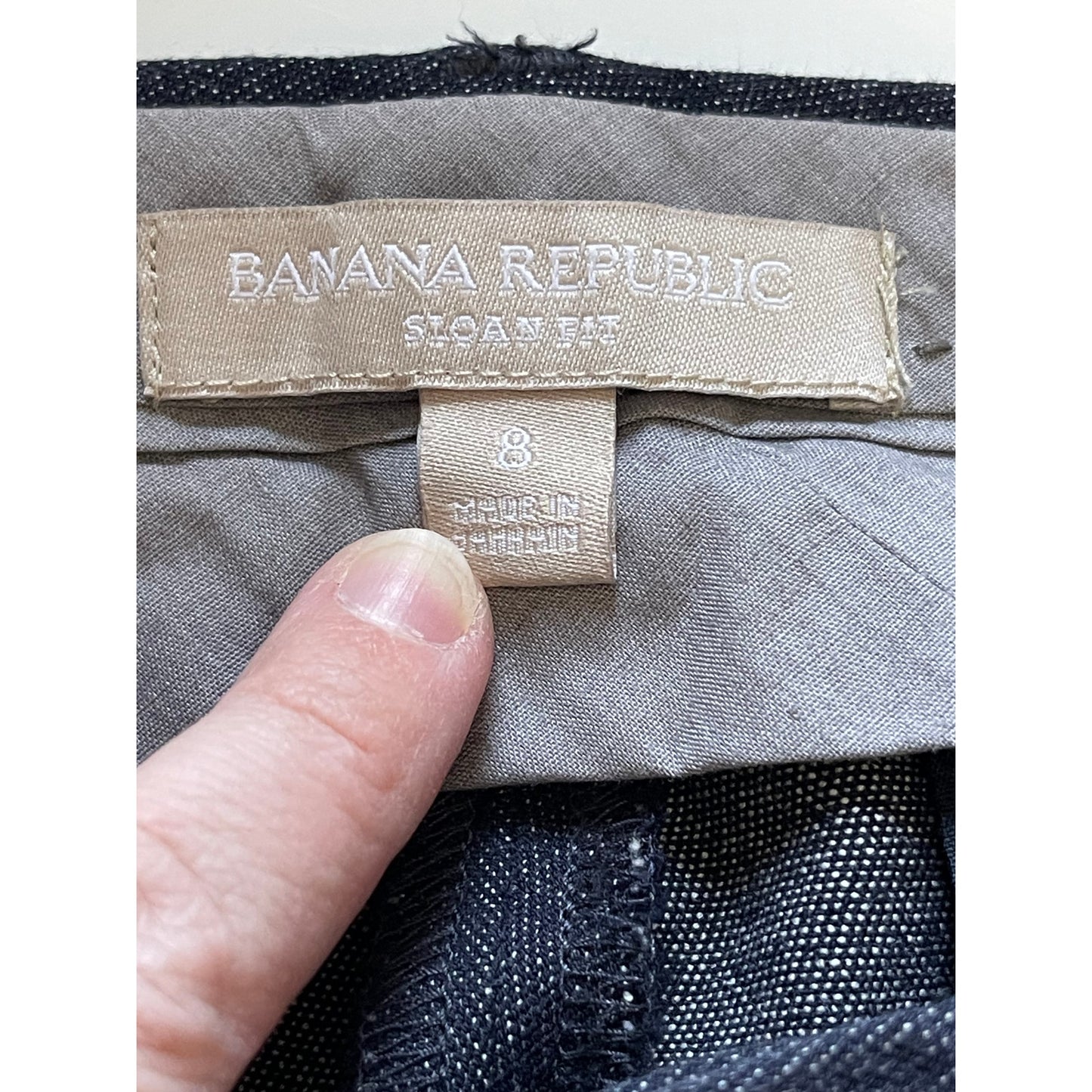 Banana Republic Sloan Fit Size 8 Bluish Gray Dress Pants