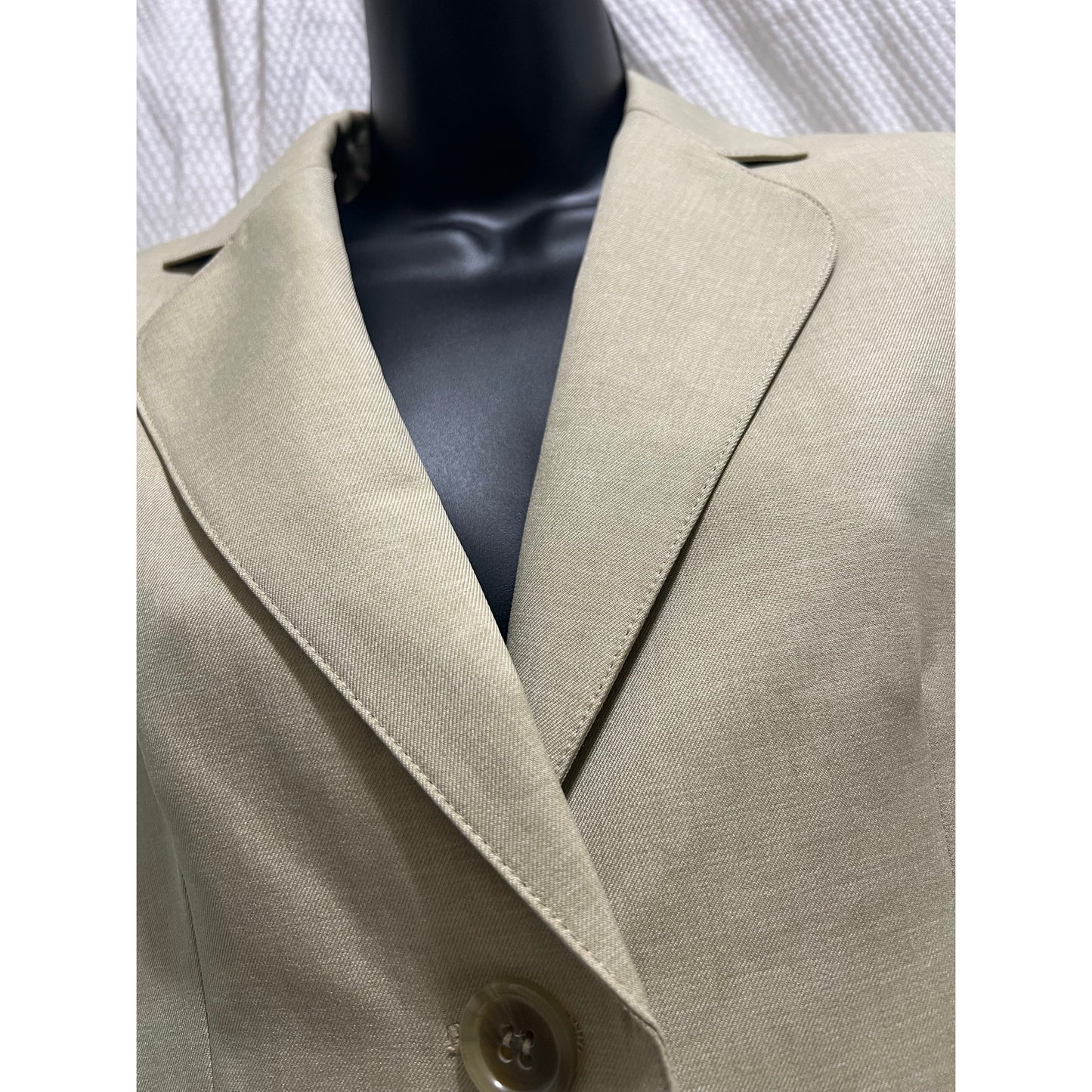 Vintage Y2K Evan Picone Suit - Beige 2 Button Jacket - 8 Petite