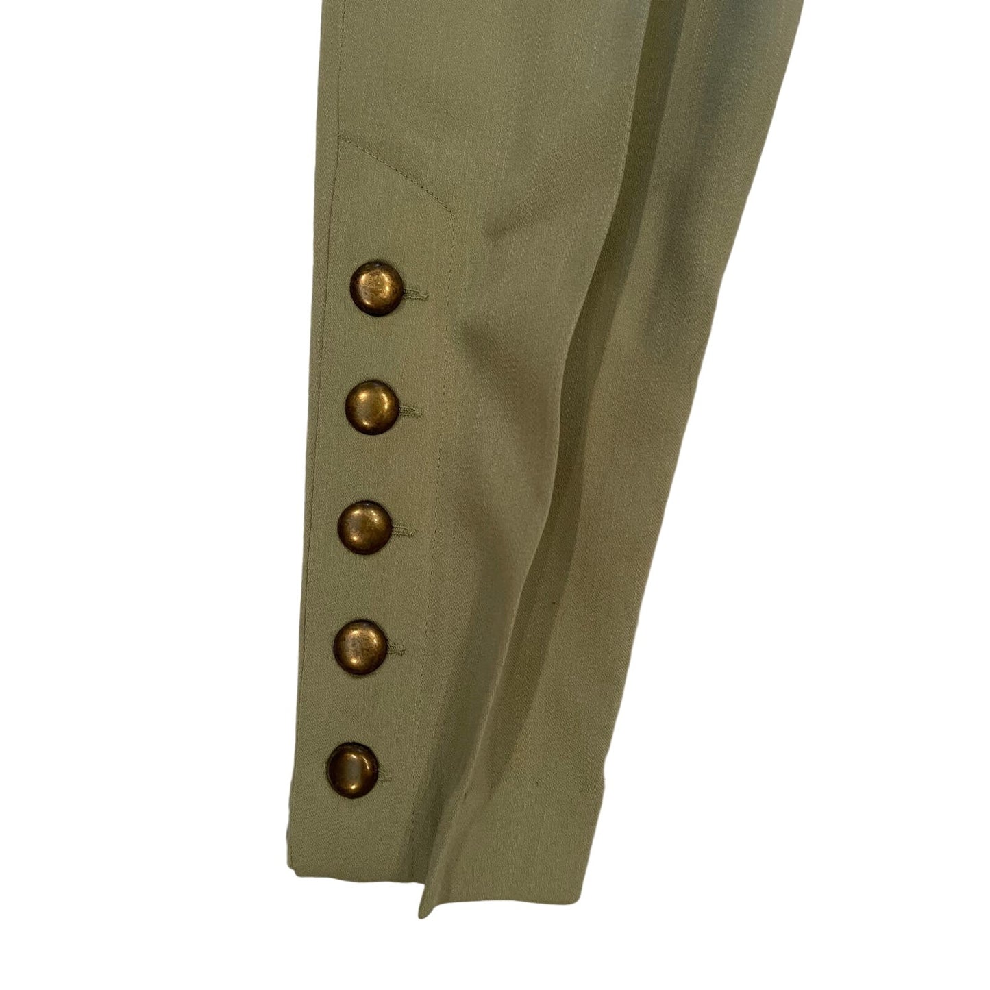 Vintage 1950's Crisca Wool Slacks Womens Size 8 Green Pants Made In West Germany