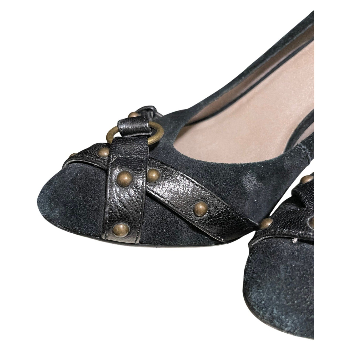 Levity Black Velvet Heels - Size 7 With Original Box - Preowned