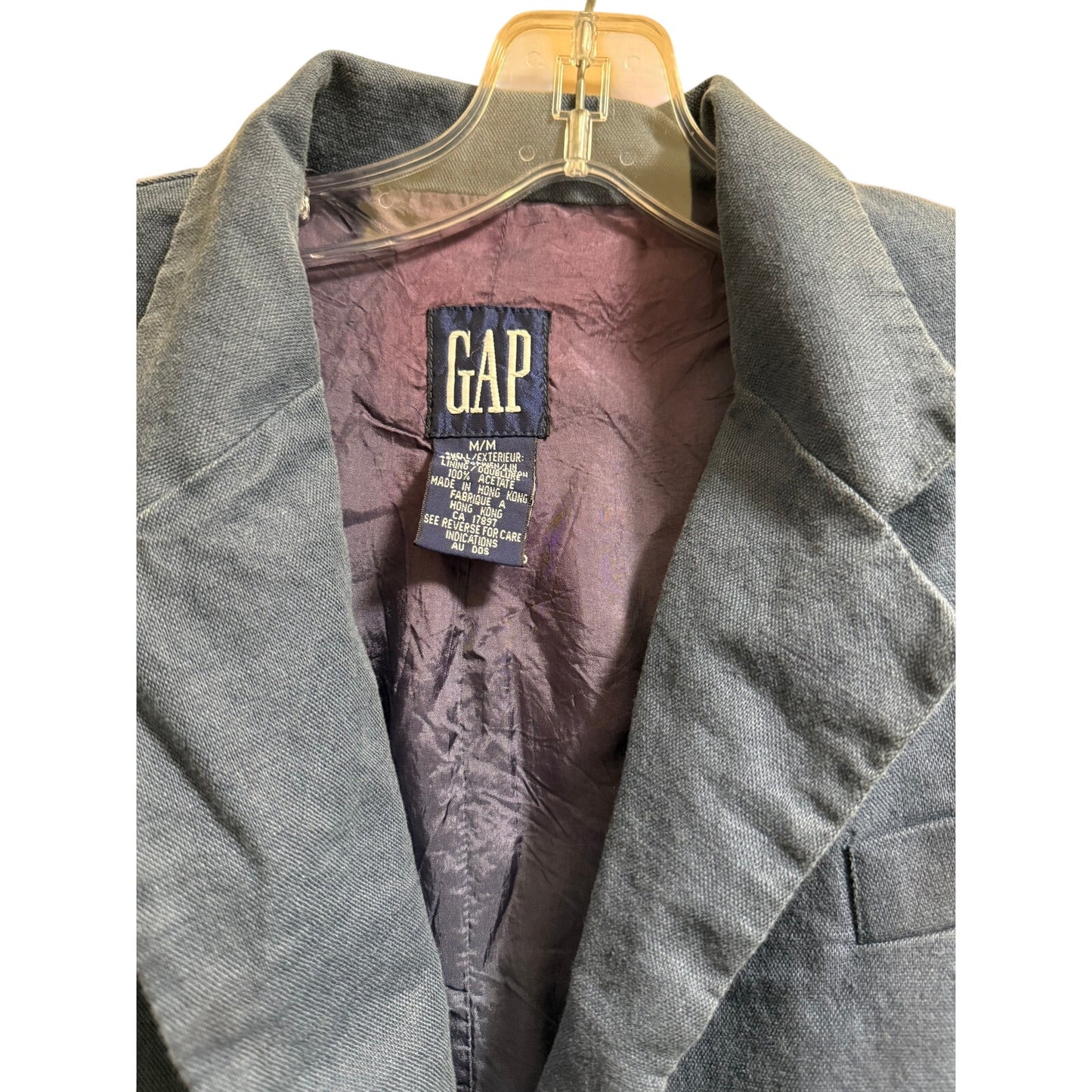 Vintage GAP Blazer - Linen & Cotton Blend - Blue