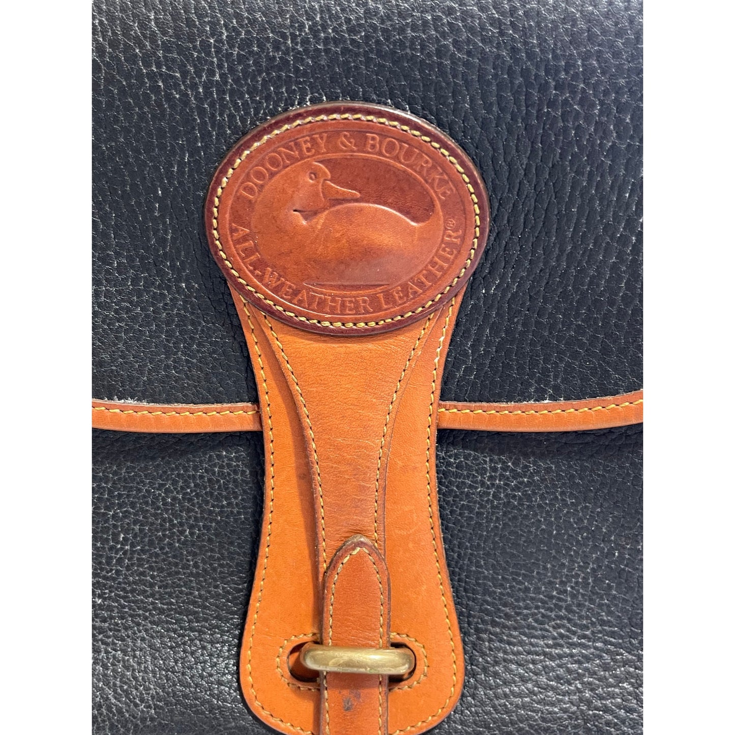 Vintage Dooney & Bourke All-Weather Leather Crossbody Bag Classic