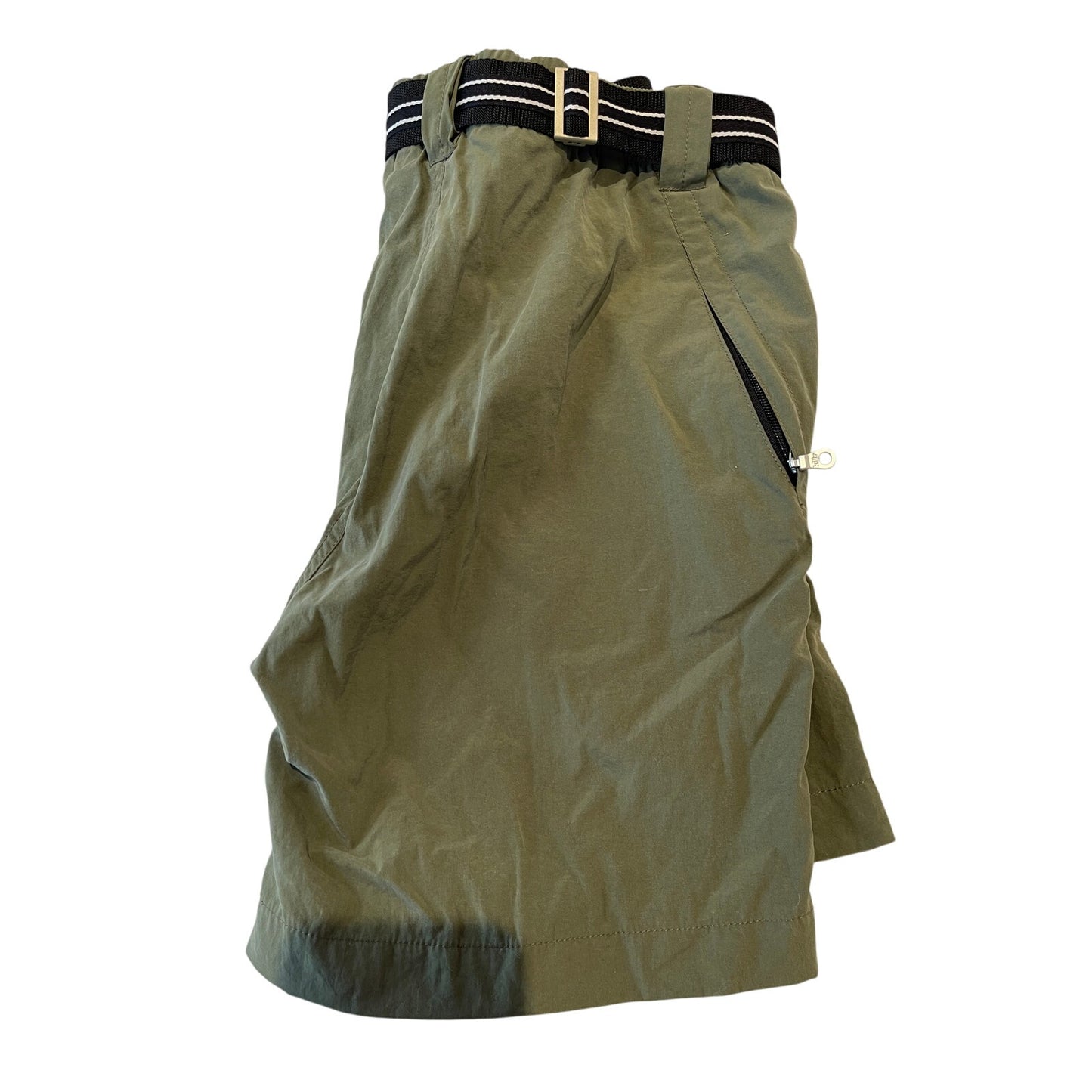 Killy Sport - Size Large - Green Shorts w/Belt - Zipper Pockets