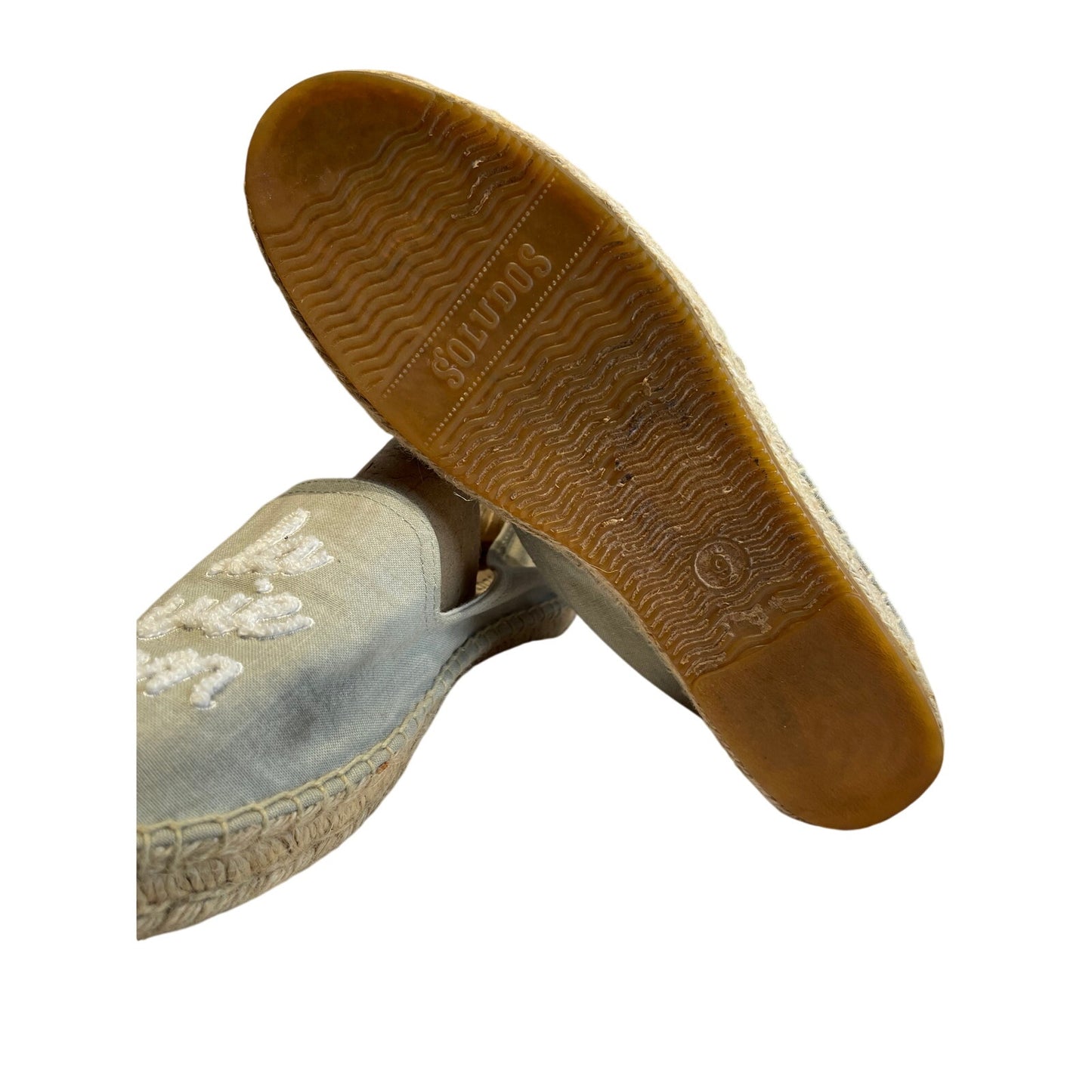 Soludos Womens Size 9 La Vie En Rosé Embroidered Smoking Slippers