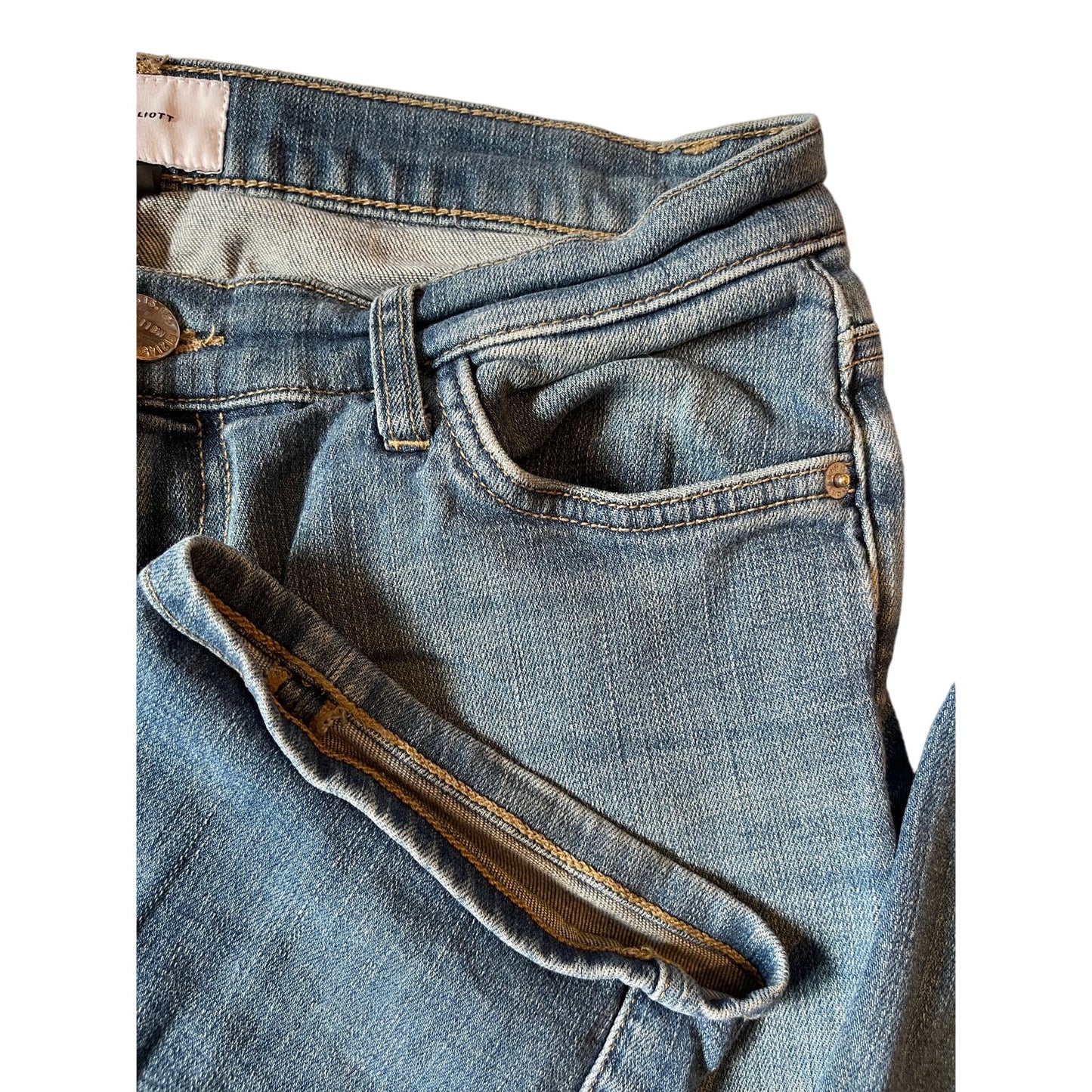 Current / Elliott Women's Size 29 Medium Wash Distressed Blue Jeans