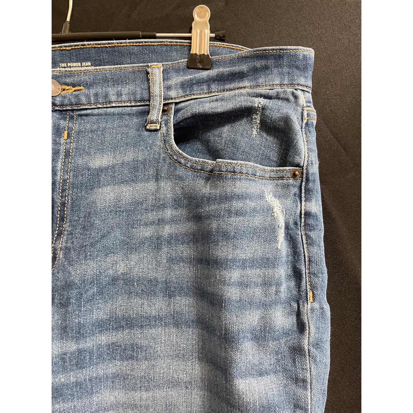 Old Navy The Power Jean The Perfect Straight Size 16 Ankle Fray Denim Jeans
