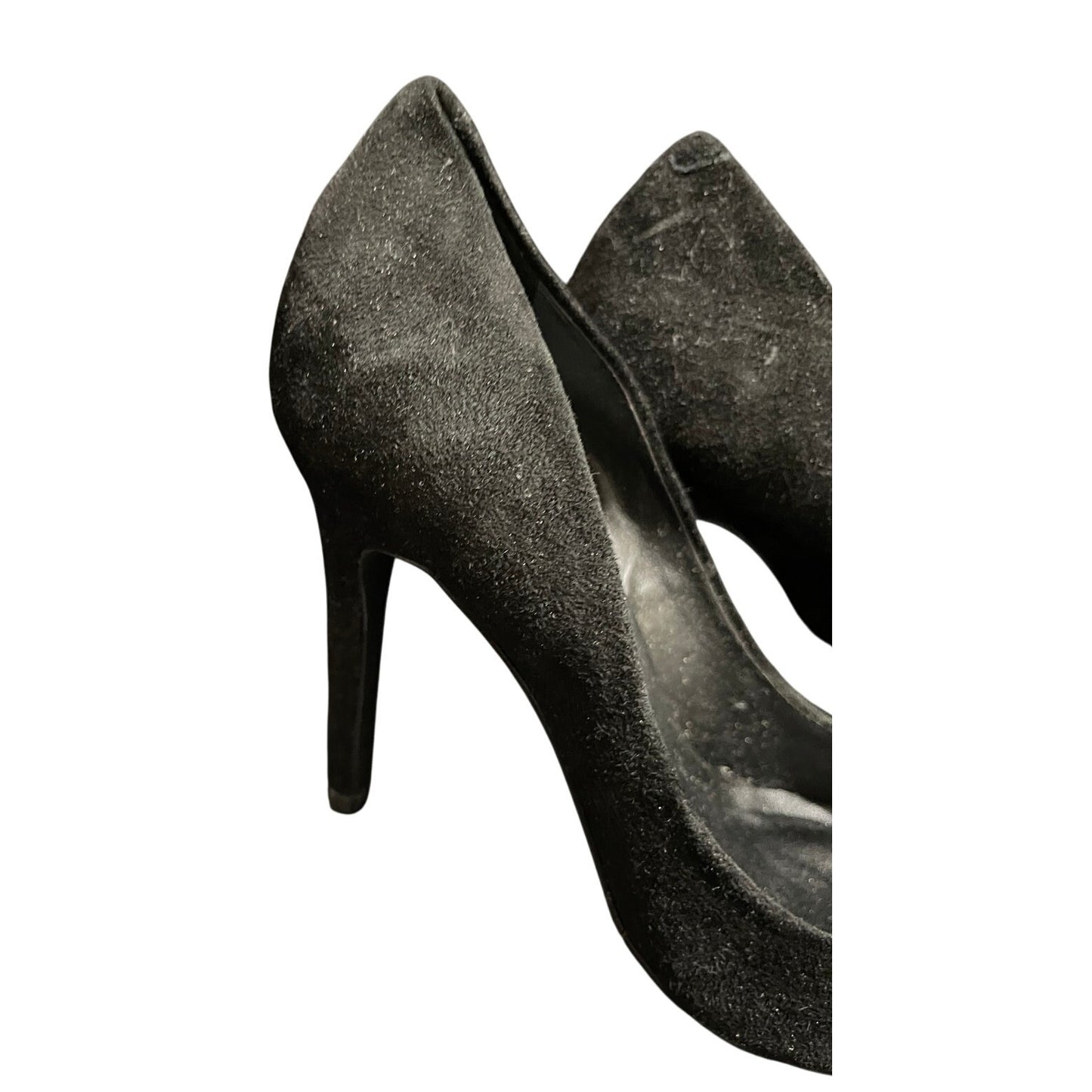 INC International Concepts Black Velvet Heels - Size 7 - NEW IN BOX