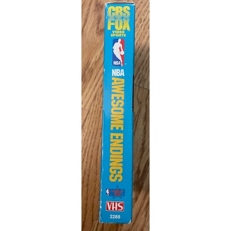 Vintage 1990 NBA Awesome Endings VHS Tape - Jordan, Bird, Abdul-Jabbar