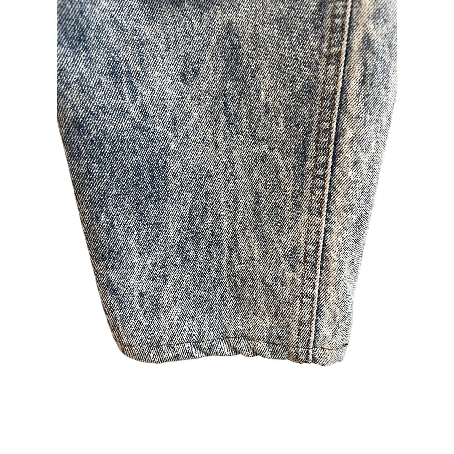 Vintage 80's Chic Acid Wash Denim Jeans Straight Leg High Rise - Size 14