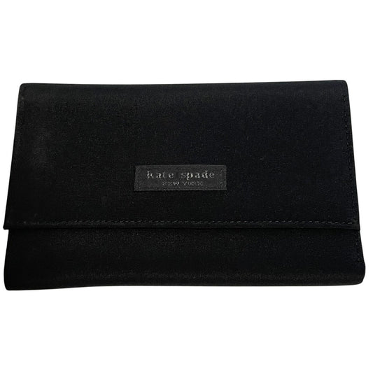Kate Spade Black Snap Closure Bi-Fold Wallet