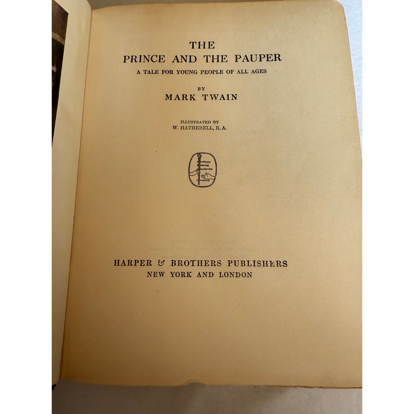 Antique 1909 - The Prince & The Pauper - Mark Twain - Illustrated - Hardcover