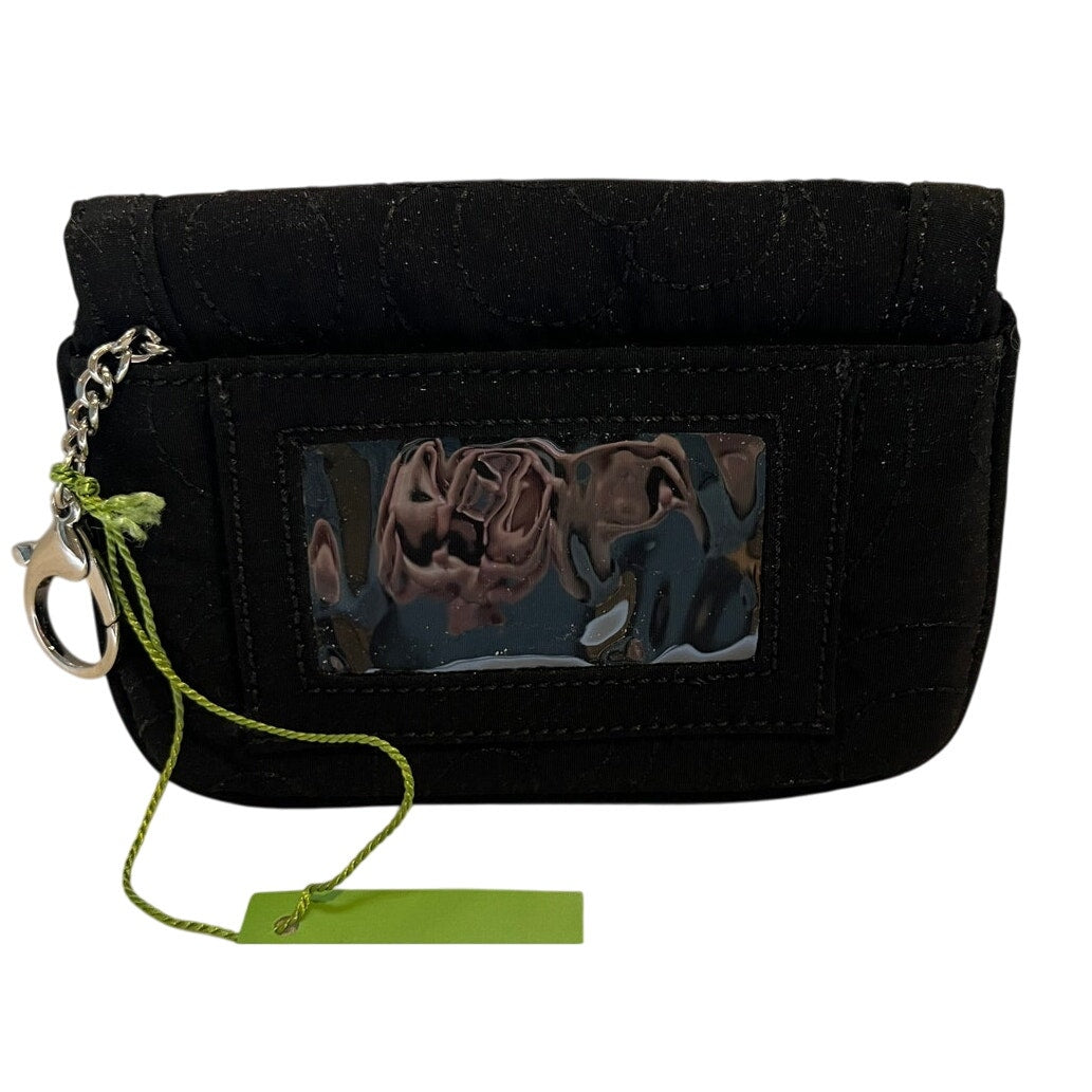 Vera Bradley Flag ID Clutch in Black  NWT - Purse / Wallet