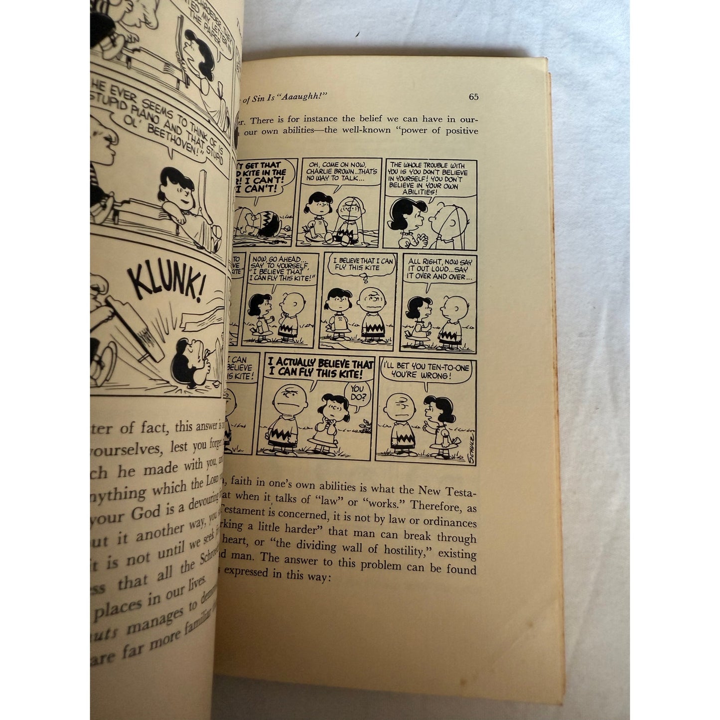 The Gospel According to Peanuts 1965 (8th Printing) Charles Schulz Paperback