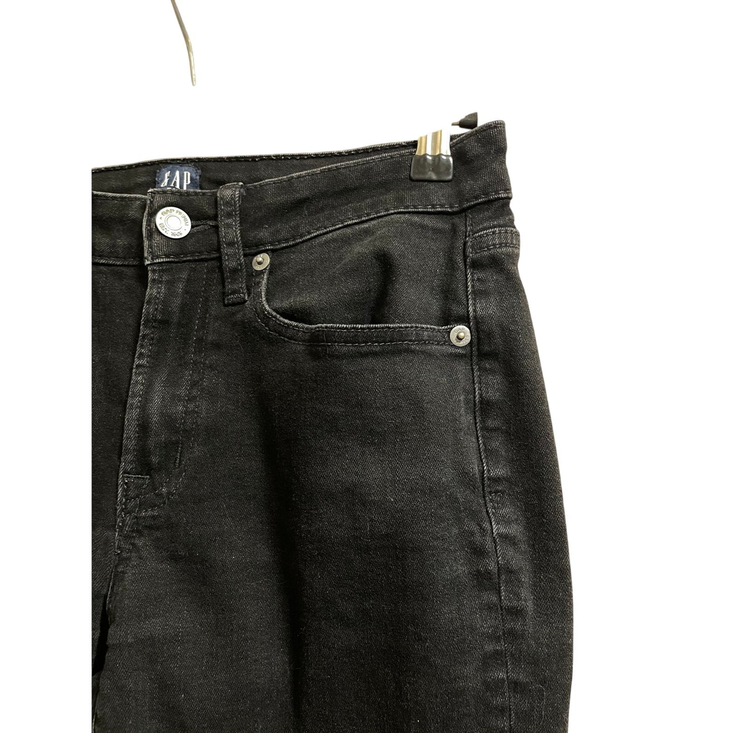 Gap Denim Size 6 Black Curvy Fit Skinny Jeans - 27" Waist