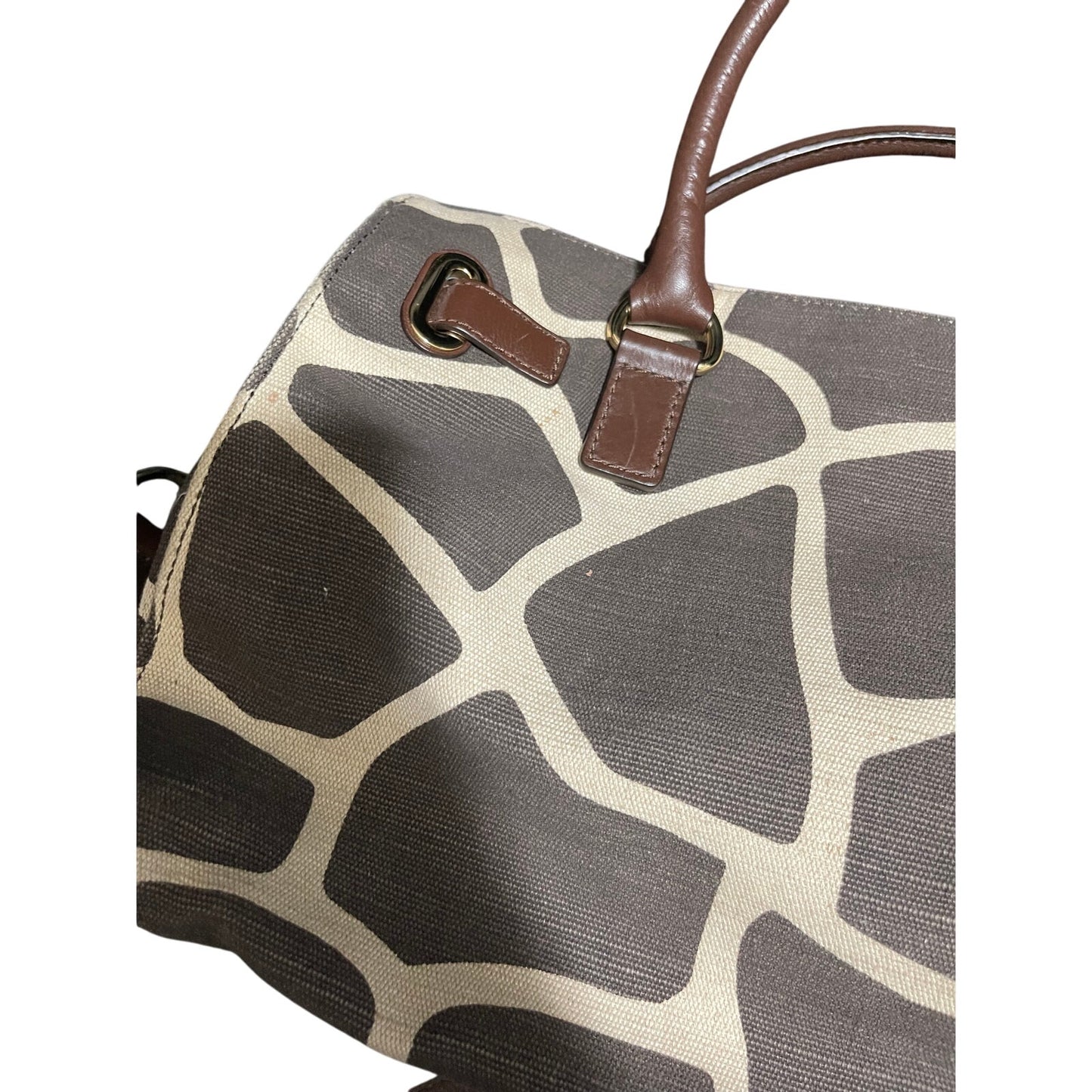 Michael Kors Hamilton Giraffe Print Shoulder Bag / Purse