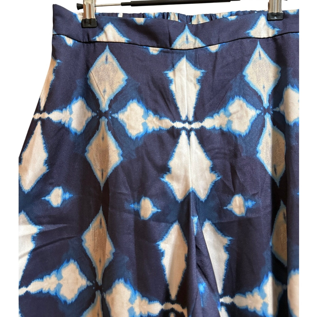 Banana Republic Blue White Patterned Wide Leg Pants - Small - NWT - $90 MSRP