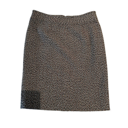 Charter Club Petite - Knit Lined Gold Flecks - Pencil Midi Skirt Size 8 Petite