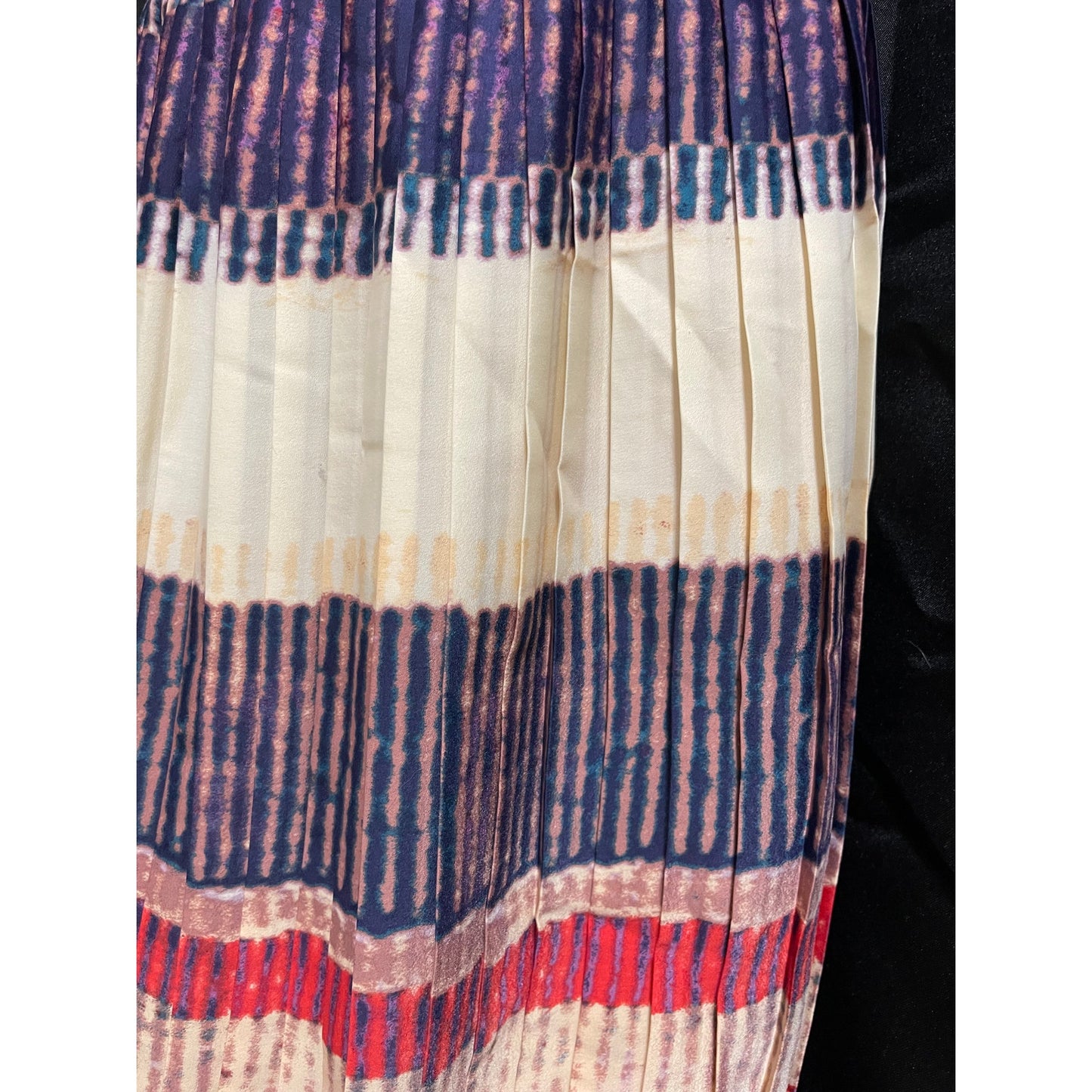 Rachel Roy Size 0 Sleeveless Pleated Multi-Color Dress