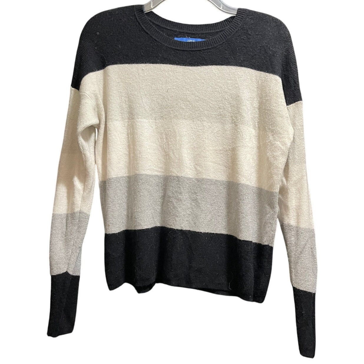Apt 9 Men's Size Medium Striped Color Block Long Sleeve Sweater