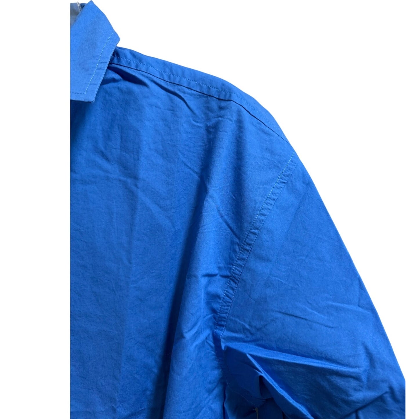 J.Crew Blue Cropped Button Up Collared Shirt - Size 2 - NWT - $89.50 MSRP