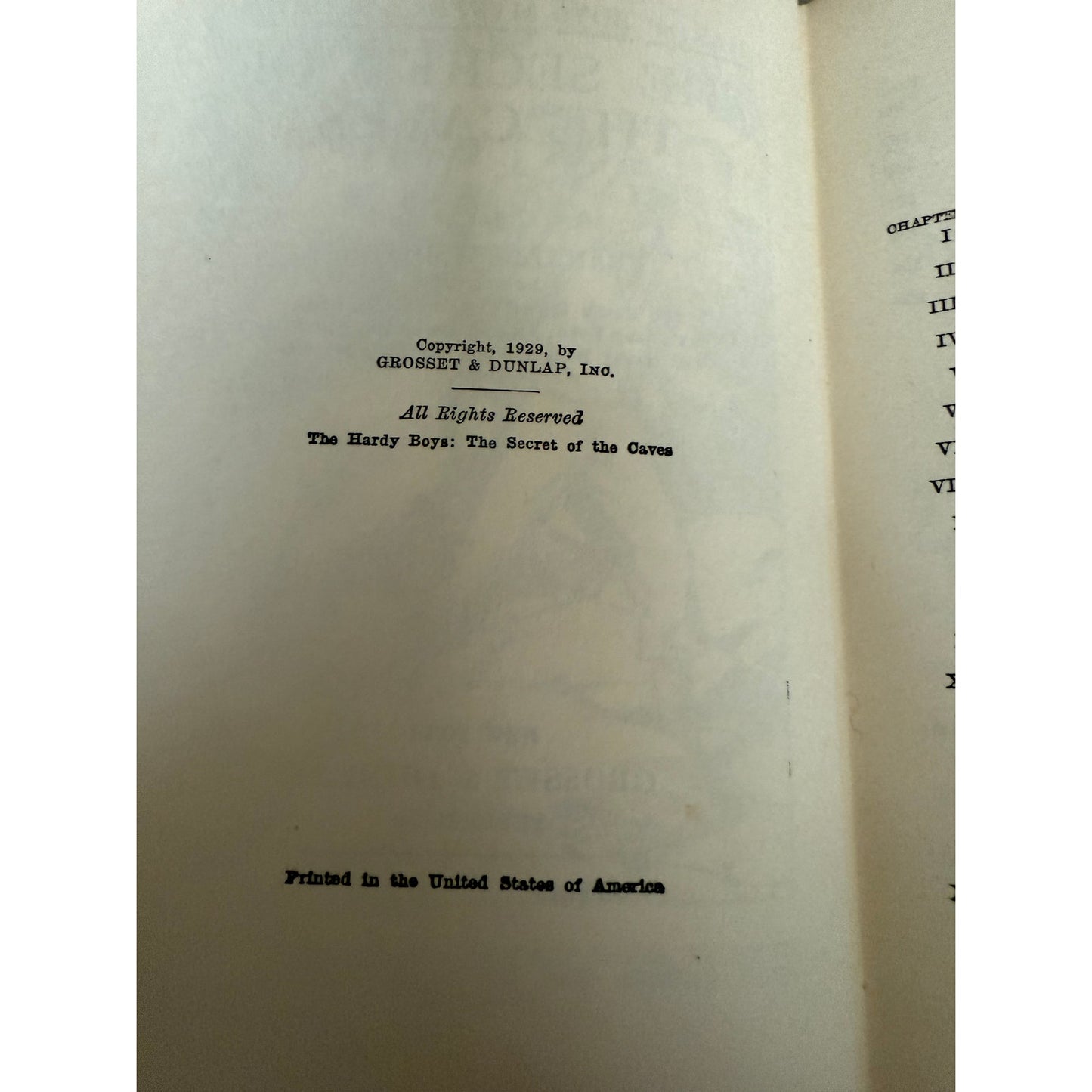 The Hardy Boys - The Secret of the Caves - Franklin W. Dixon - 1929 - Hardcover