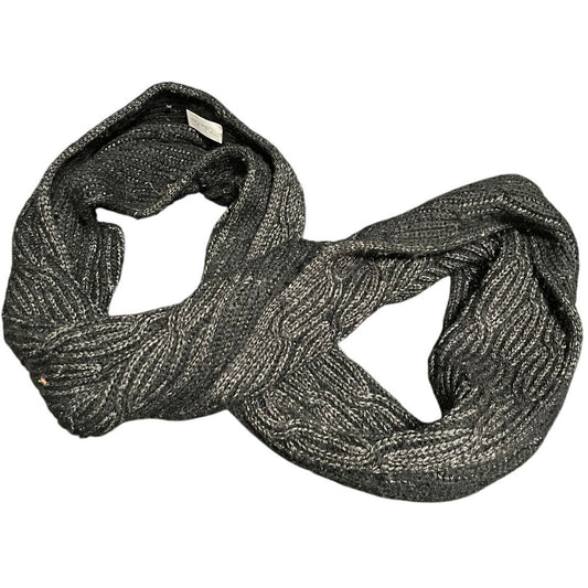 Calvin Klein Black and Silver Metallic Infinity Scarf
