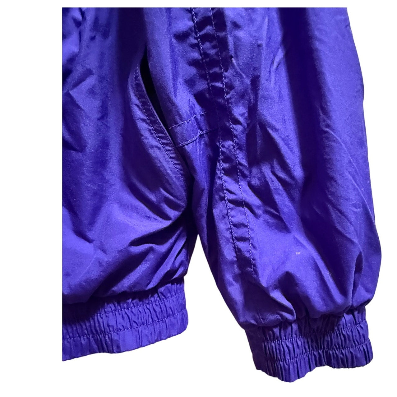 Vintage CB Sports Purple & Green Nylon Windbreaker - Full Zip - Large