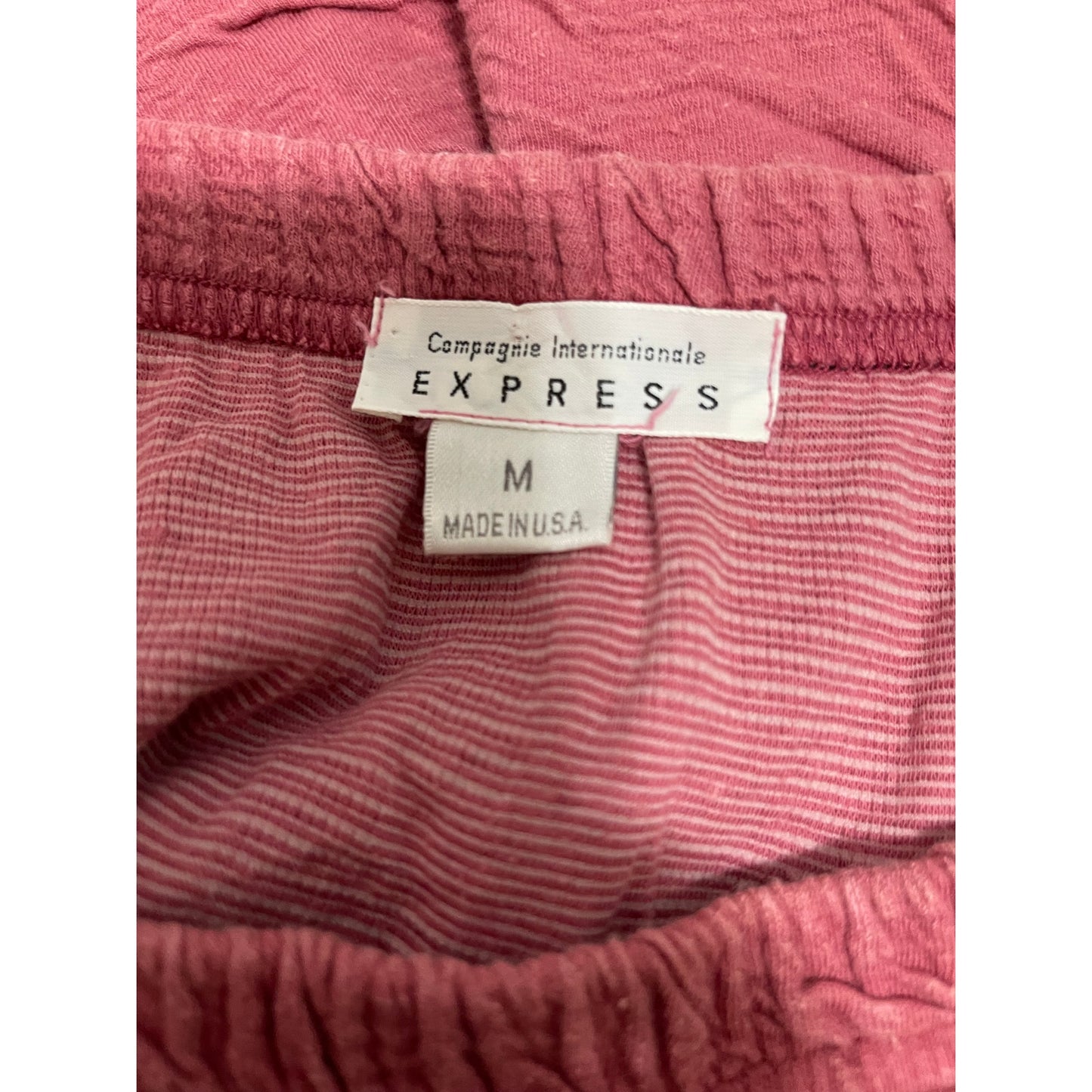 Campagnie Internationale Express Vintage Pink Textured Skirt - Size Medium
