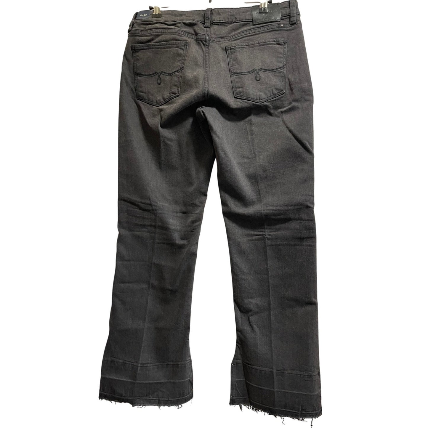 NWT Lucky Brand Dark Gray Ankle Fray Jeans Size 29