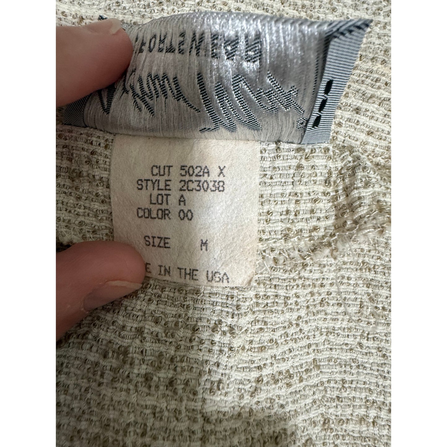 Vintage Arthur Max Sportswear Button Up Tie Side Blouse Size Medium
