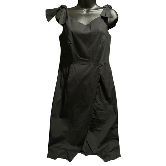 Milly Size 8 Black Sleeveless Midi Dress