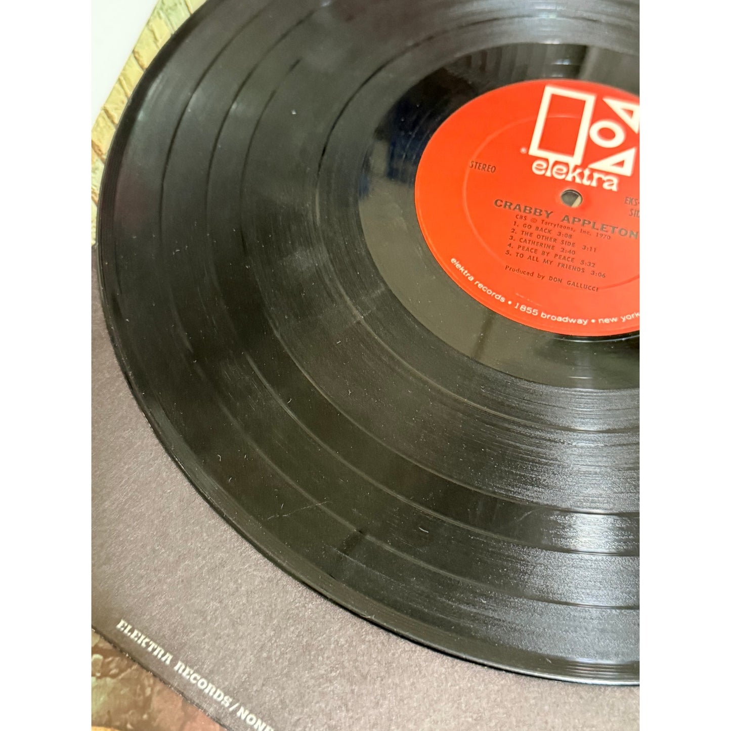 Crabby Appleton Self Titled LP 1st Press 1970 Elektra