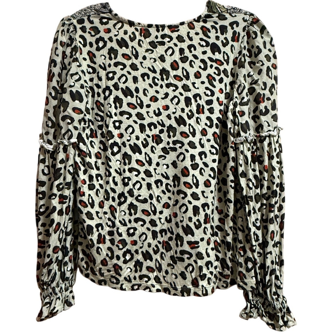 Blank London Long Sleeve Animal Print Blouse - Size Small - Anthropologie