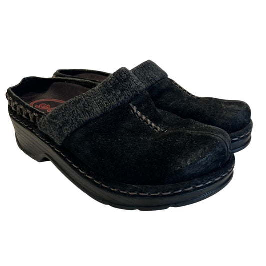 Klogs Slip Resistant - Non Marking - Size 7M - Leather Clog in Black