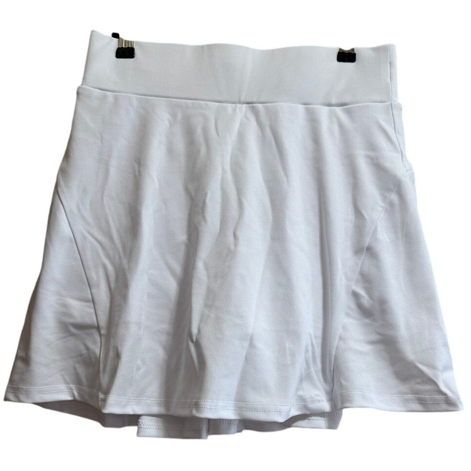 Werena White Pleated Tennis Skirt - Size Large - NWT