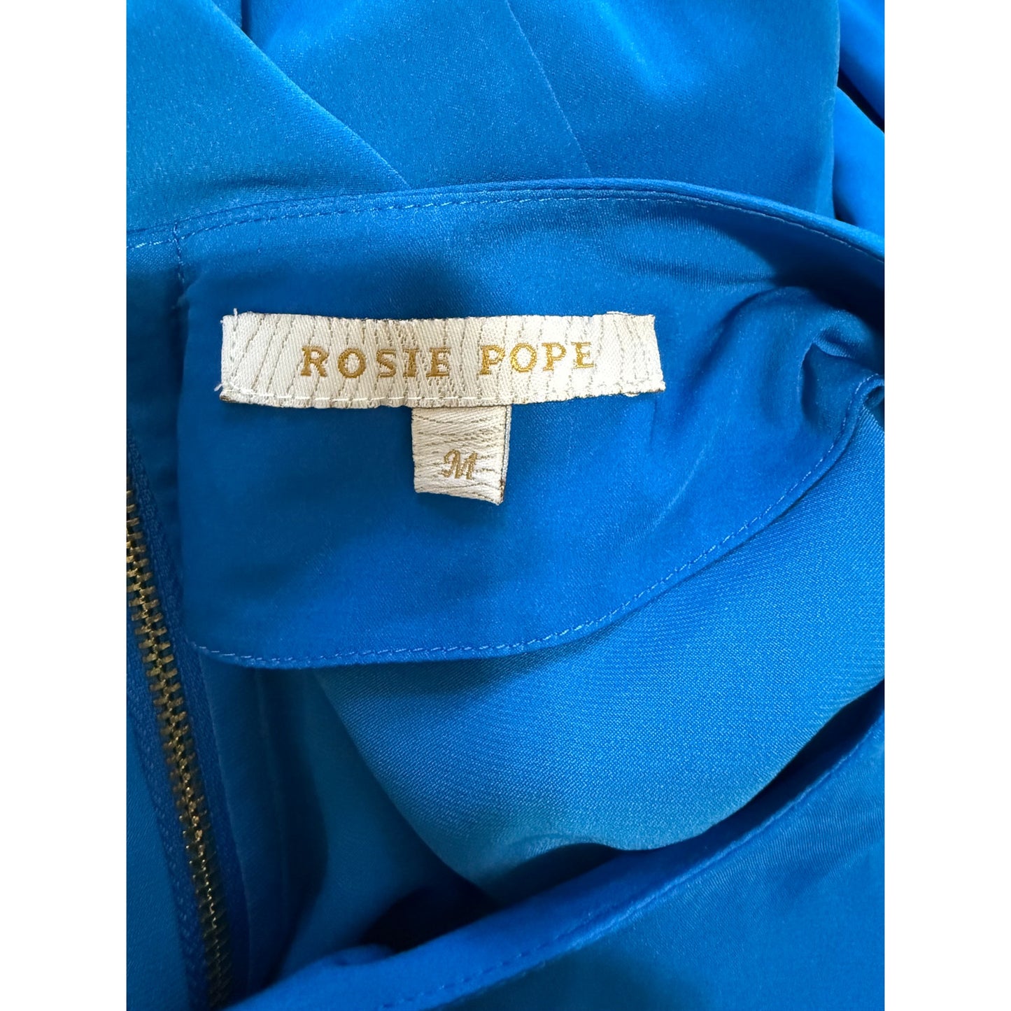 Rosie Pope Blue 3/4 Sleeve Midi Dress - Size Medium