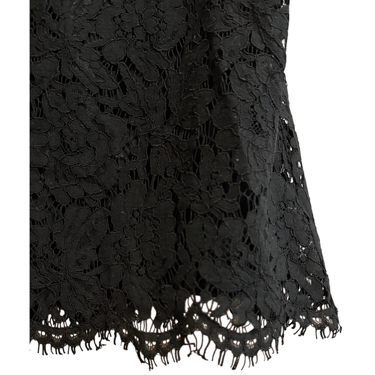 Generation Love New York Black / Dark Navy Lace Sleeveless Blouse - Large