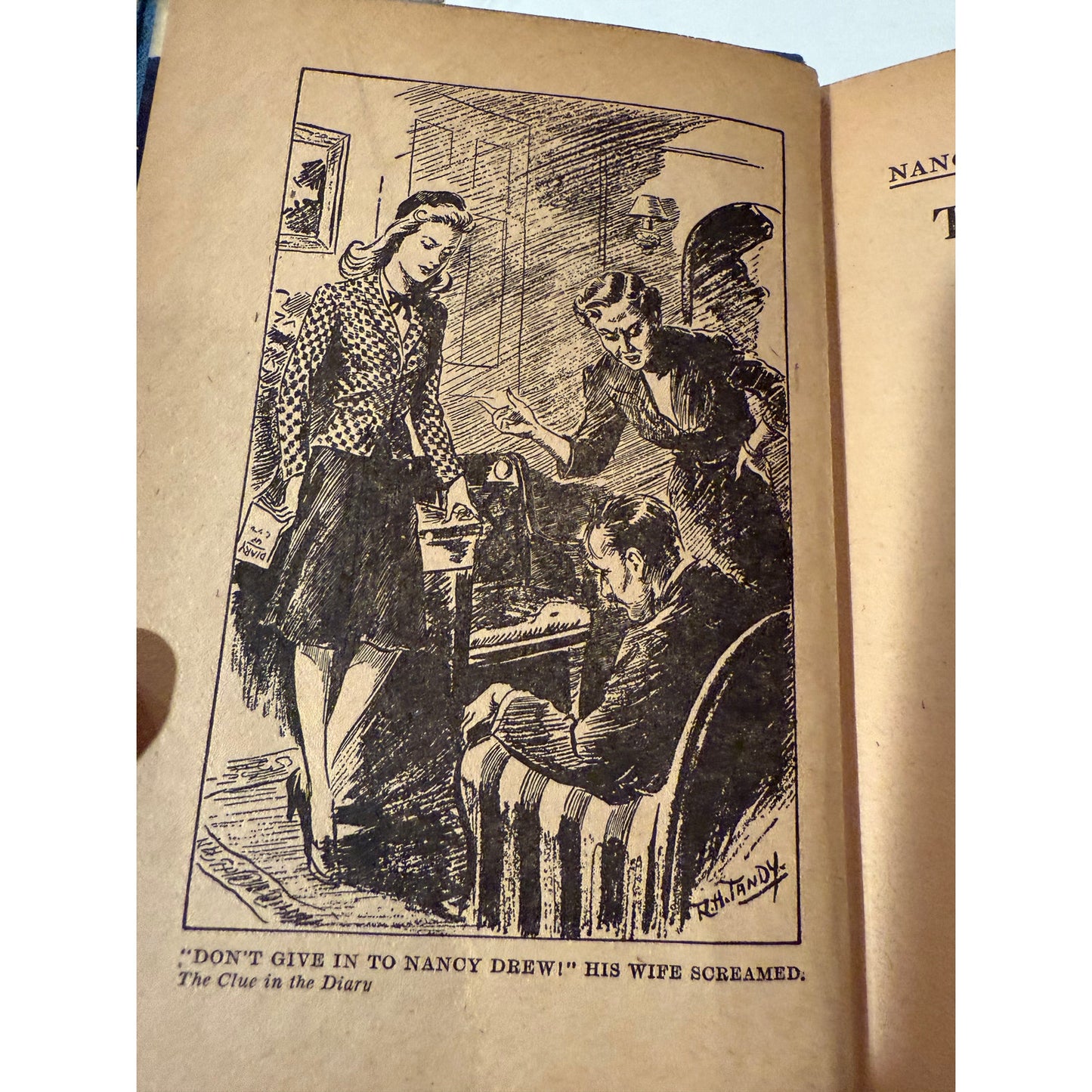 Nancy Drew - The Clue in the Diary - Blue - 1932 - Hardcover