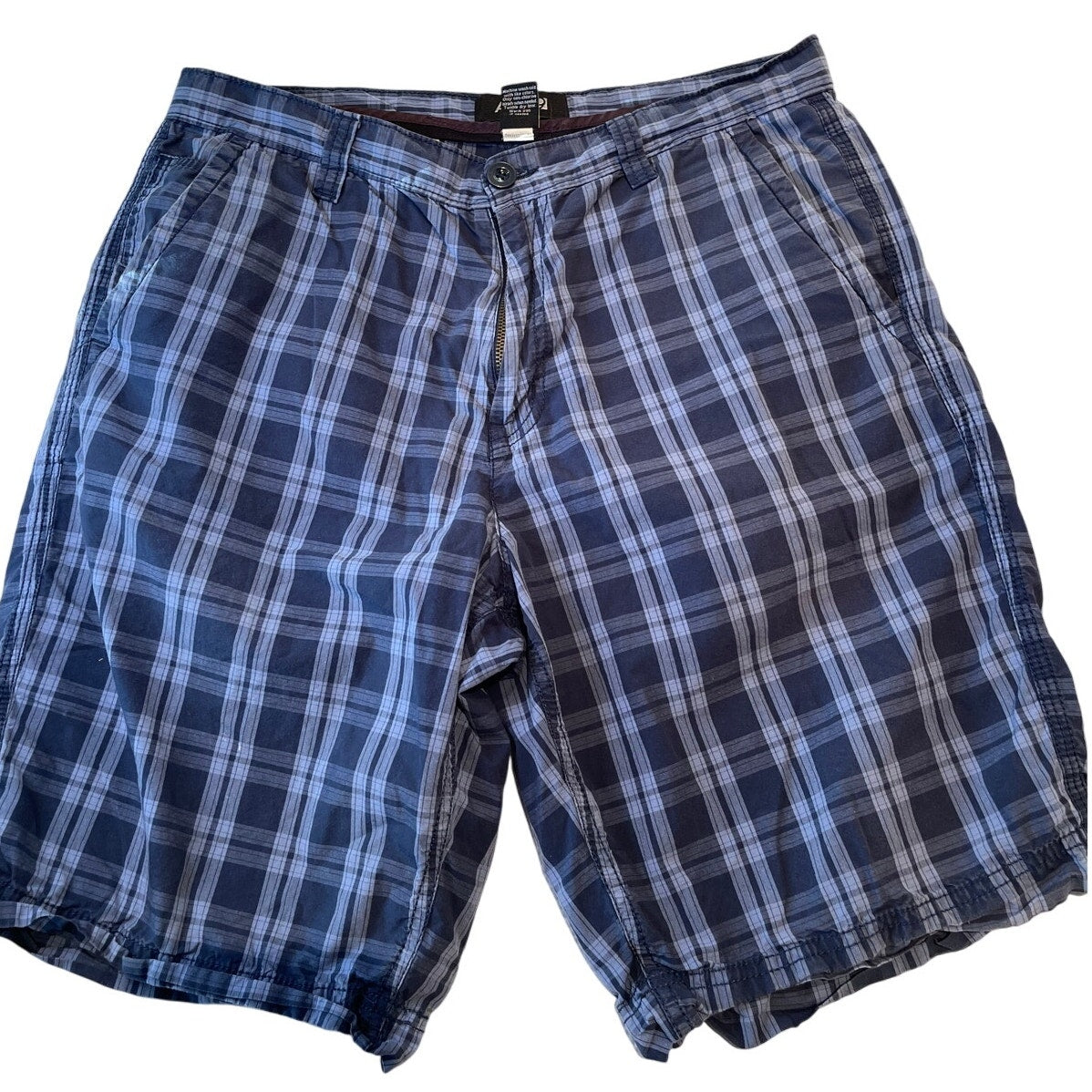 Apt 9 - Blue Plaid - Men's Size 33 - Golf Shorts - 100% Cotton