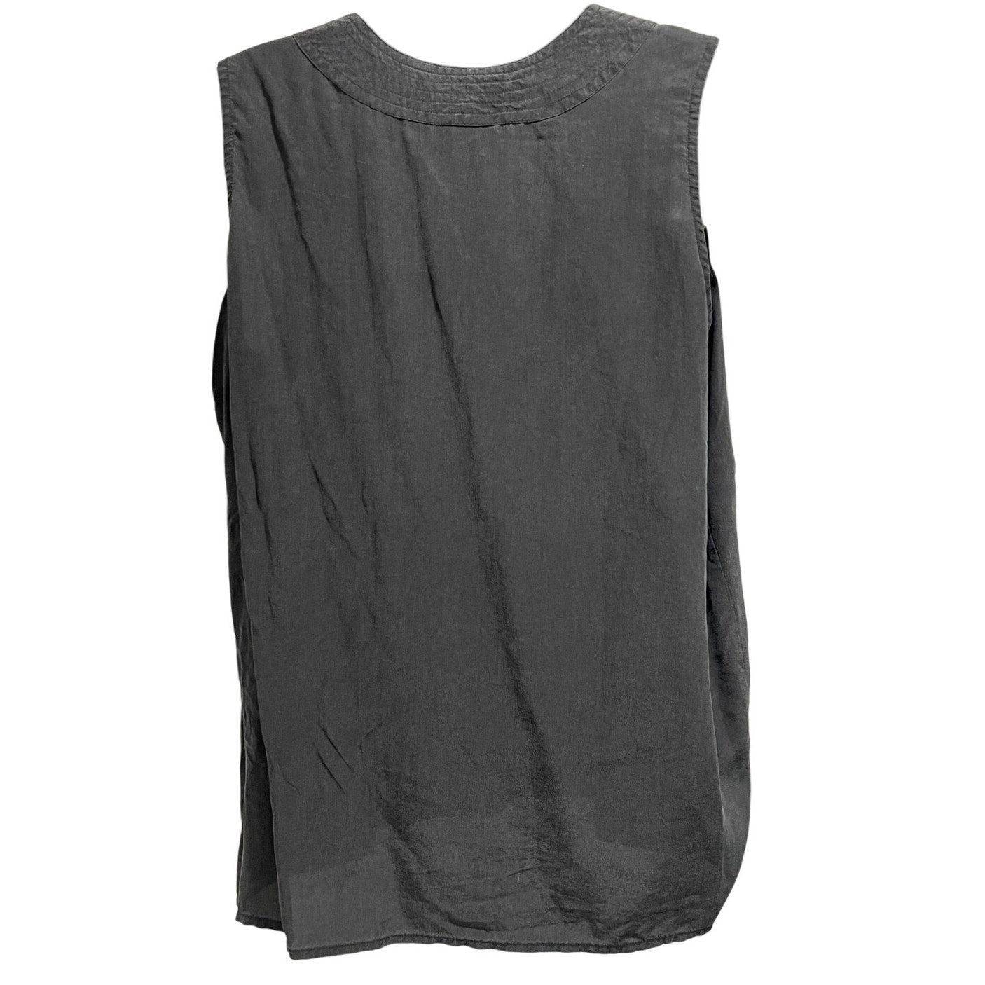 Vintage Milano Design Group 100% Silk Black Sleeveless Blouse