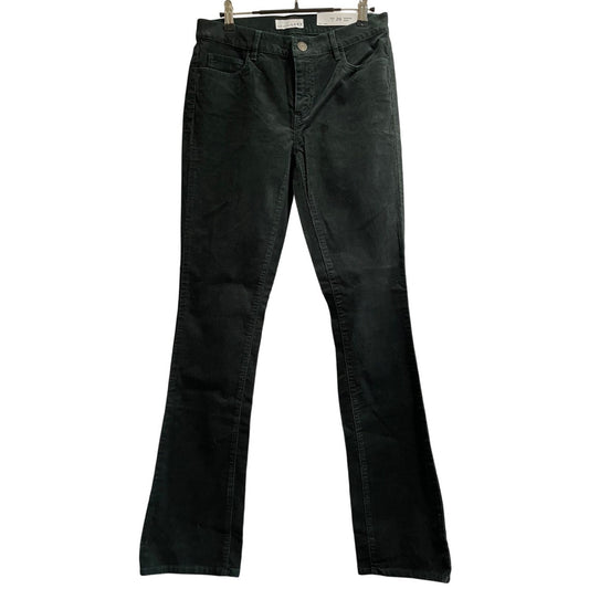 NWT Ann Taylor The Loft Dark Gray Corduroy Curvy Bootcut Jeans Size 26