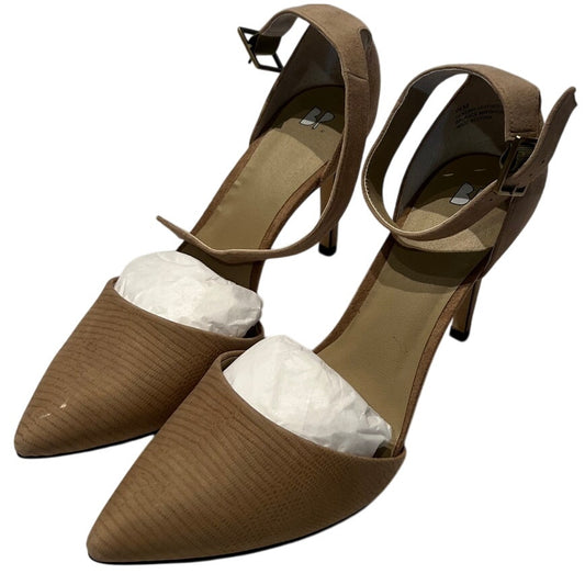 BP. Mallory Beige Nude Ankle Strap Pumps - New In Box - Size 9.5