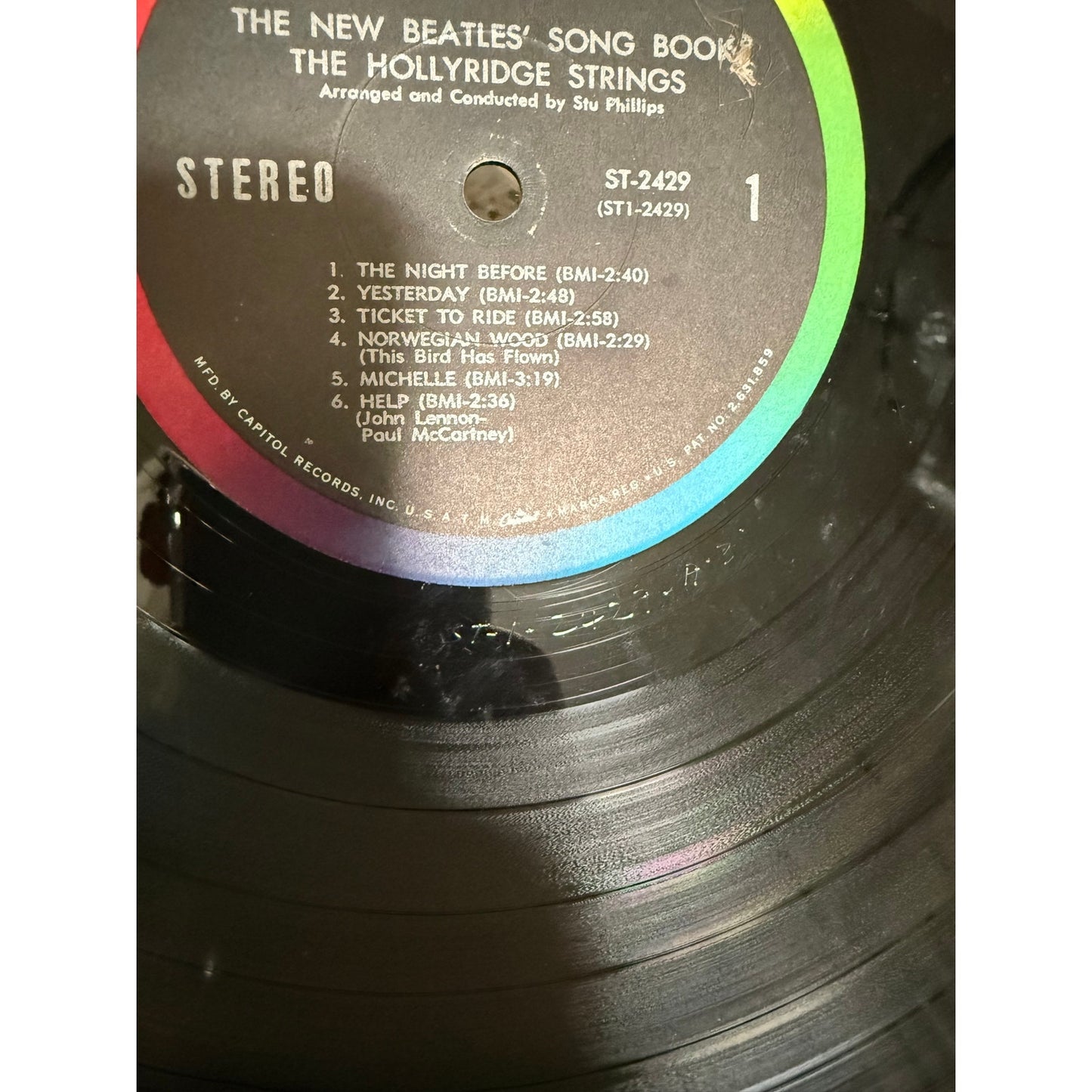 The Beatles Songbook Hollyridge Strings ST-2429 12" Vinyl Record