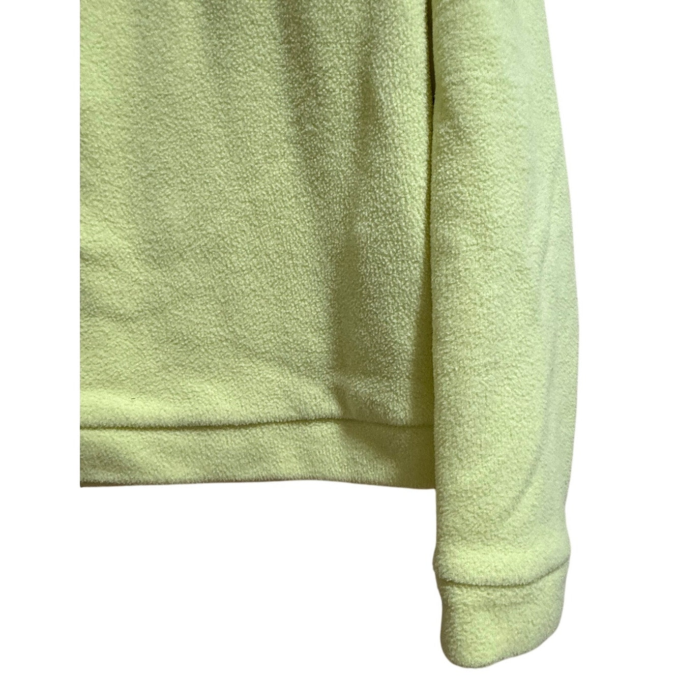 Dudley Stephens Neon Yellow Fleece Pullover Sweatshirt - Medium