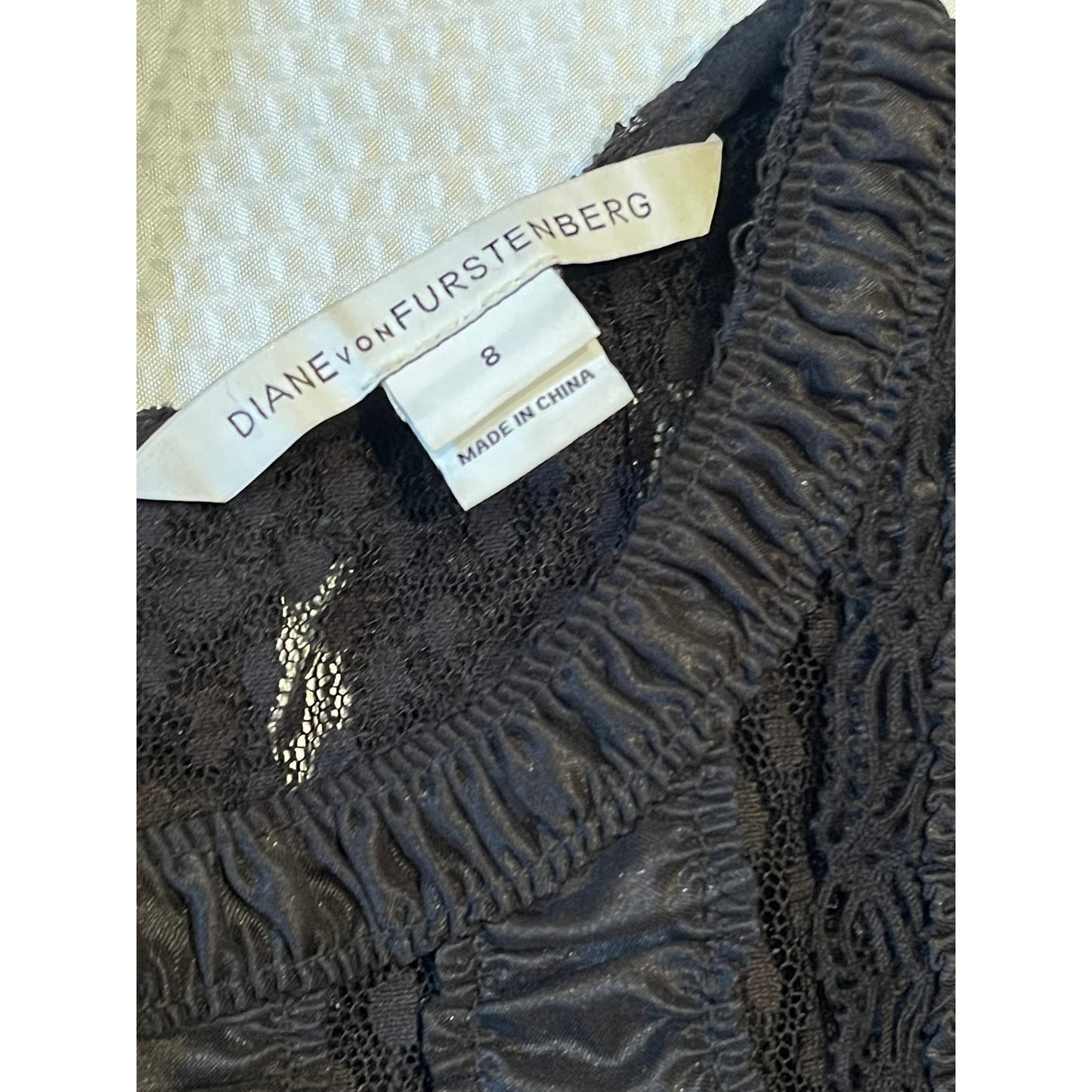 Diane Von Furstenburg - Black - Dolly Dress - Size 8