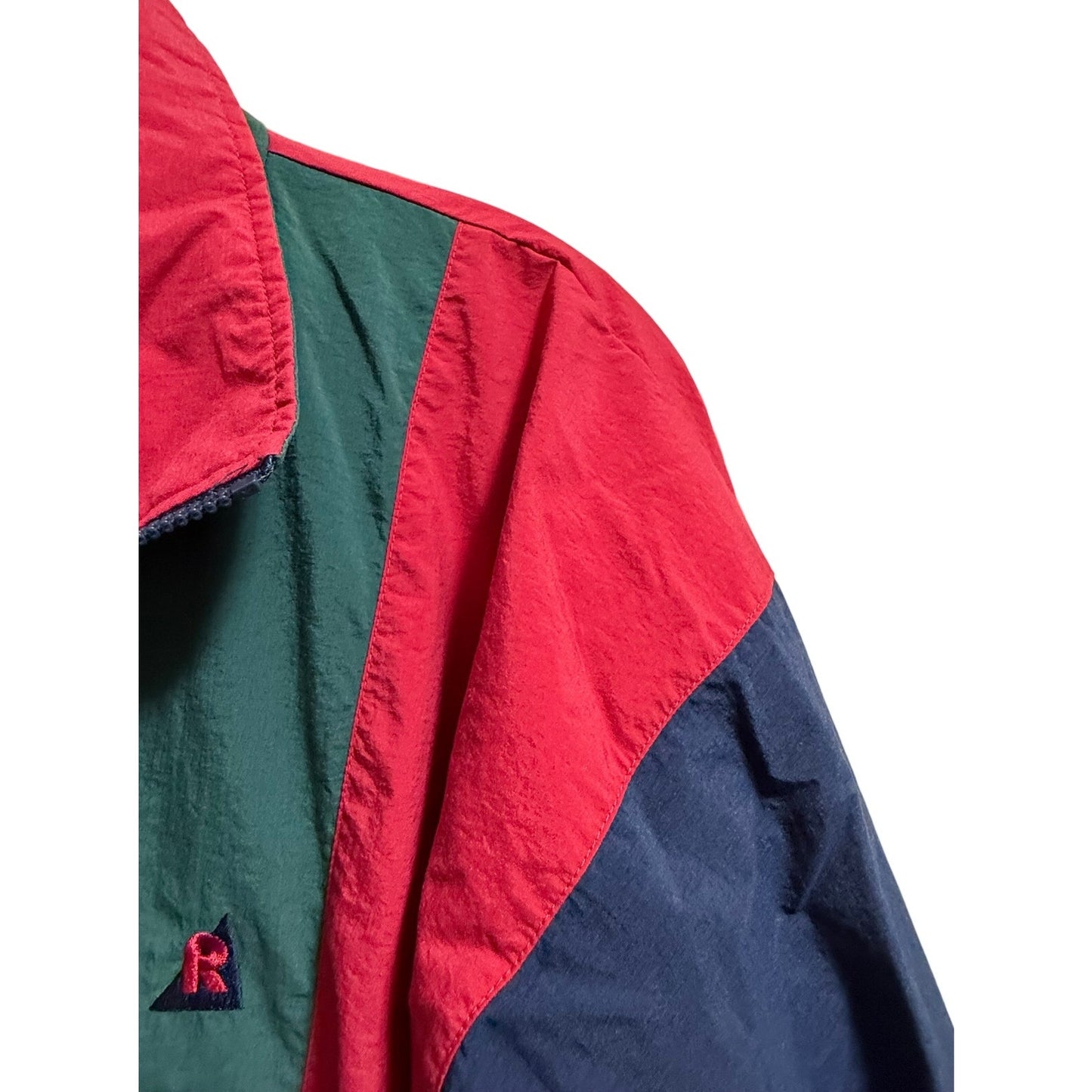 Vintage Riddell Color Block Nylon Windbreaker Jacket - Medium